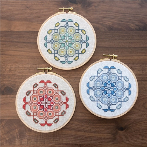 Mediterranean Medallion Cross Stitch Kit by Avlea Folk Embroidery