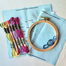 Beginner Butterfly Sampler hand embroidery kit by Jessica Long Embroidery
