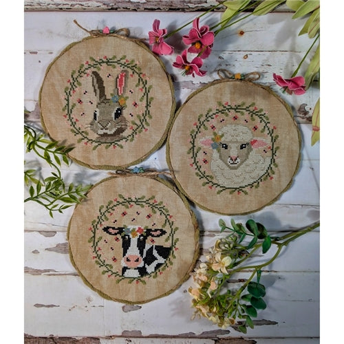 Spring Animals Trio Cross Stitch Chart by Puntini Puntini