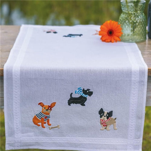 Doggies Table Runner Kit by Vervaco - PN-0199283