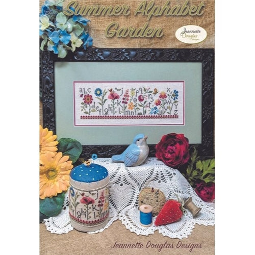 Summer Alphabet Garden Cross Stitch Chart by Jeanette Douglas Designs