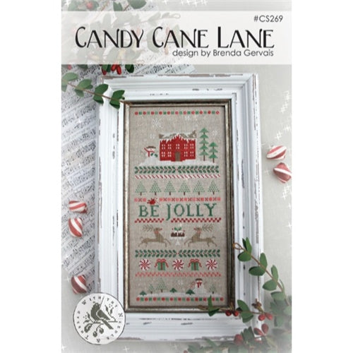 Candy Cane Lane Cross stitch chart by With Thy Needle and Thread (Brenda Gervais)