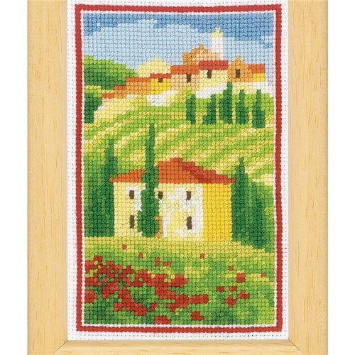 Splendid Colours of Tuscany Counted Miniature Cross Stitch Kit by Vervaco - PN-0145128
