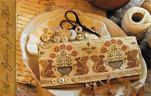 Acorn Gathering Sewing Roll Cross Stitch Chart by Brenda Gervais (With Thy Needle & Thread)