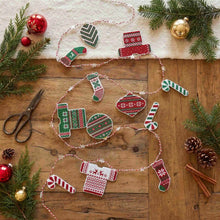 Festive Garland Cross Stitch Chart by Haystack Stitching