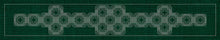 Interlocking Geometric 5 Table Runner by Sashiko Australia