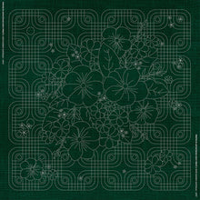 Blossom Bouquet Geometric Large Sashiko Panel by Sashiko Australia