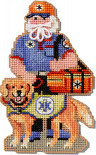 First Responder Santa Cross stitch Ornament Kits 2025 by Mill Hill