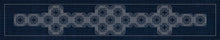 Interlocking Geometric 5 Table Runner by Sashiko Australia