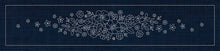 Blossom Bouquet Runner Sashiko Panel by Sashiko Australia