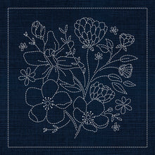 Australian Wildflower Bouquet 1 Sashiko Panel by Saskiko Australia