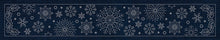 Snowflake Runner Sashiko Panel by Sashiko Australia
