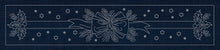 Holly and Ribbon Runner Sashiko Panel by Sashiko Australia