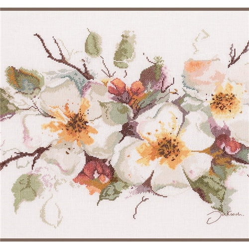 Apple Blossom Cross Stitch Kit by Lanarte - PN-0008051