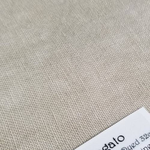 32CT Fiber On A Whim Hand Dyed Belfast Linen Fat Quarter Yard Affogato