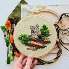 Garden Mouse Embroidery Kit by Jessica Long Embroidery