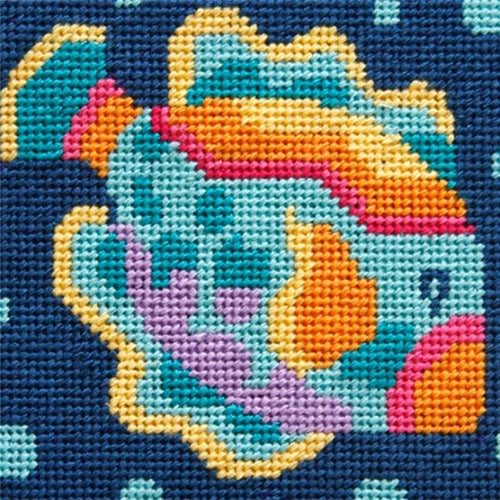 Tropical Fish Stitch & Zip Eyeglass Case by Alice Peterson Co