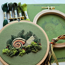 Forest Snail Intermediate Embroidery Kit by Jessica Long Embroidery