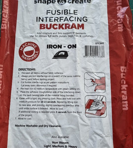 Buckram Fusible Interfacing 90cm White