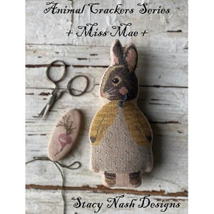 Maggie Mae Cross Stitch Chart -  Animal Crackers Series by Stacy Nash Primitives