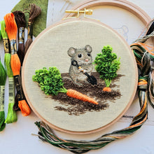 Garden Mouse Embroidery Kit by Jessica Long Embroidery