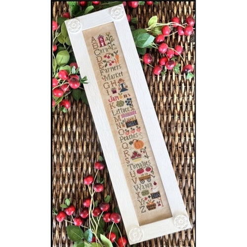 Farmers Market ABC Cross Stitch Chart by Little House Needleworks
