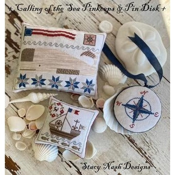 Calling of the Sea Sewing Set Cross Stitch Chart by Stacy Nash Primitives