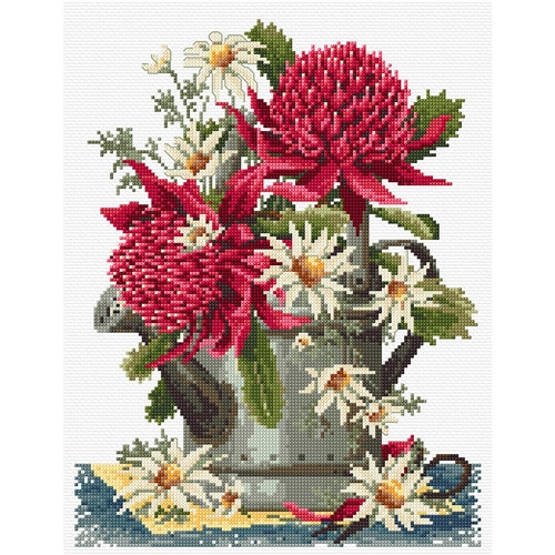 Waratahs and Flannel Flowers Cross Stitch Chart by Country Threads