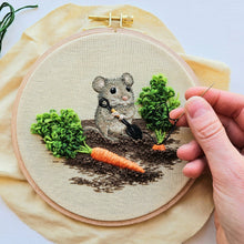Garden Mouse Embroidery Kit by Jessica Long Embroidery