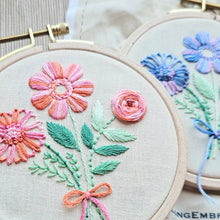 Floral Trio Embroidery Kit & eCourse  by Jessica Long Embroidery