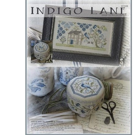 Indigo Lane Cross Stitch Chart by Brenda Gervais (With Thy Needle and Thread)