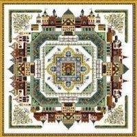 The Medieval Town Mandala Cross Stitch Chart by Chatelaine