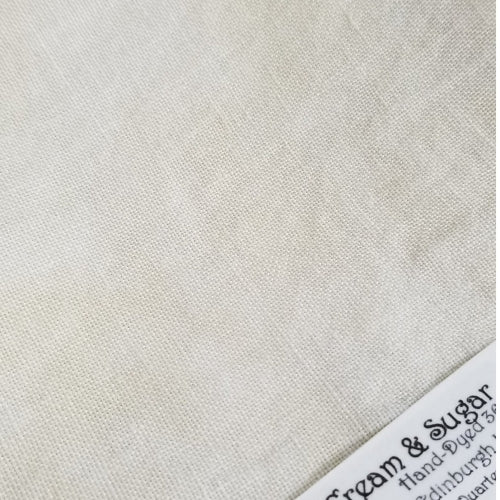 56CT Fiber On A Whim Hand Dyed Edinburgh Linen Fat Quarter Cream and Sugar