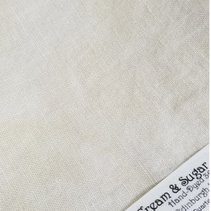 56CT Fiber On A Whim Hand Dyed Edinburgh Linen Fat Quarter Cream and Sugar