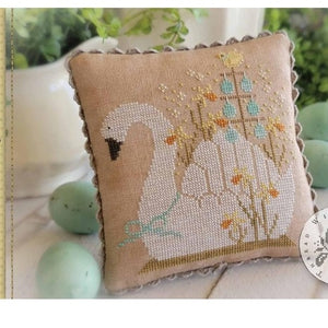 Spring Swan Cross Stitch Chart by With Thy Needle and Thread (Brenda Gervais)