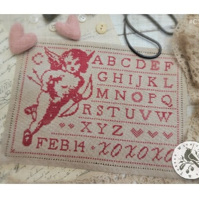 Cupid's Sampler Cross Stitch Chart by With Thy Needle and Thread (Brenda Gervais)