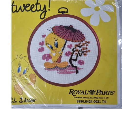 Tweety Cross Stitch Kit by Royal Paris
