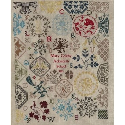 MAry Coleby Ackworth Medallion Sampler Cross Stitch Chart by Cross Stitch Antiques
