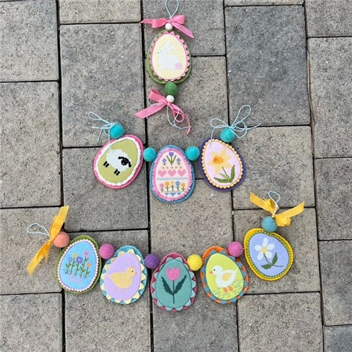 Easter Ornaments Cross Stitch Chart by Under the Garden Moon