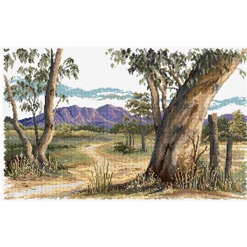 Outback Gum Cross Stitch Kit by Country Threads