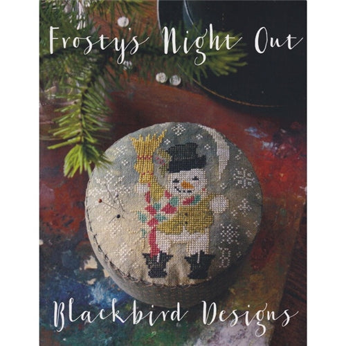 Frosty's Night Out Cross Stitch Chart by Blackbird Design
