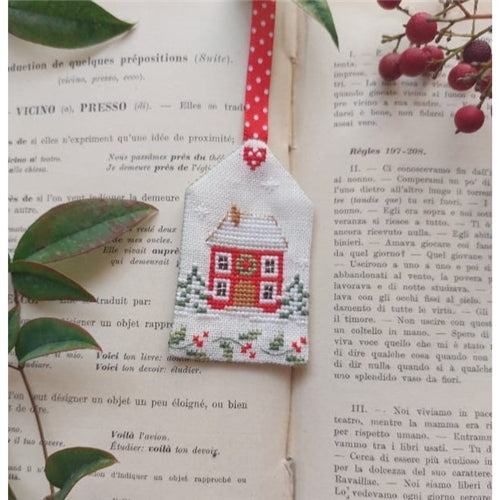 LIttle Red House Bookmark Cross Stitch Kit by Serenita di Campagna