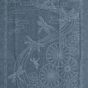 Sashiko Cloth Twilight Dragonfly