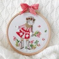 Snowy Girl Embroidery Kit by Tamar Nahir-Yanai