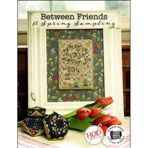 Between Friends A Spring Sampling Cross Stitch Booklet by Hands on Design and Summer House Stitche Workes