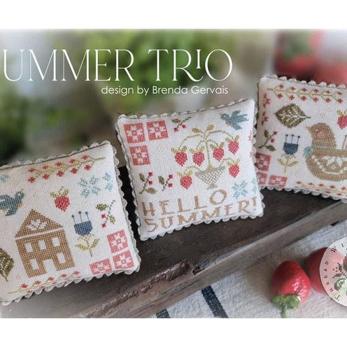 Summer Trio Cross Stitch Chart by With Thy Needle and Thread (Brenda Gervais)