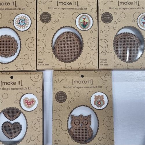Make It Timber Shape Cross Stitch Kits