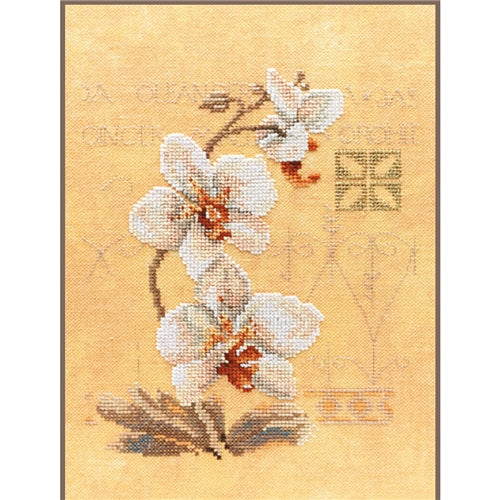 Three Orchids Cross stitch Kit by Lanarte - PN0008008