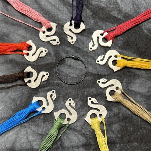 Swan Thread Drops by Willoughby Ann