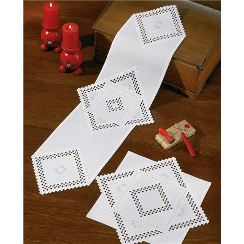 Hardanger Table Runner Kit by Permin - 75-5652
